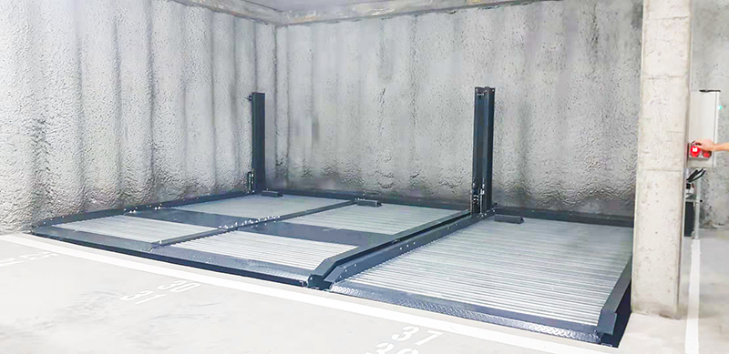地坑式停車提高停車效率，還能省下不少空間